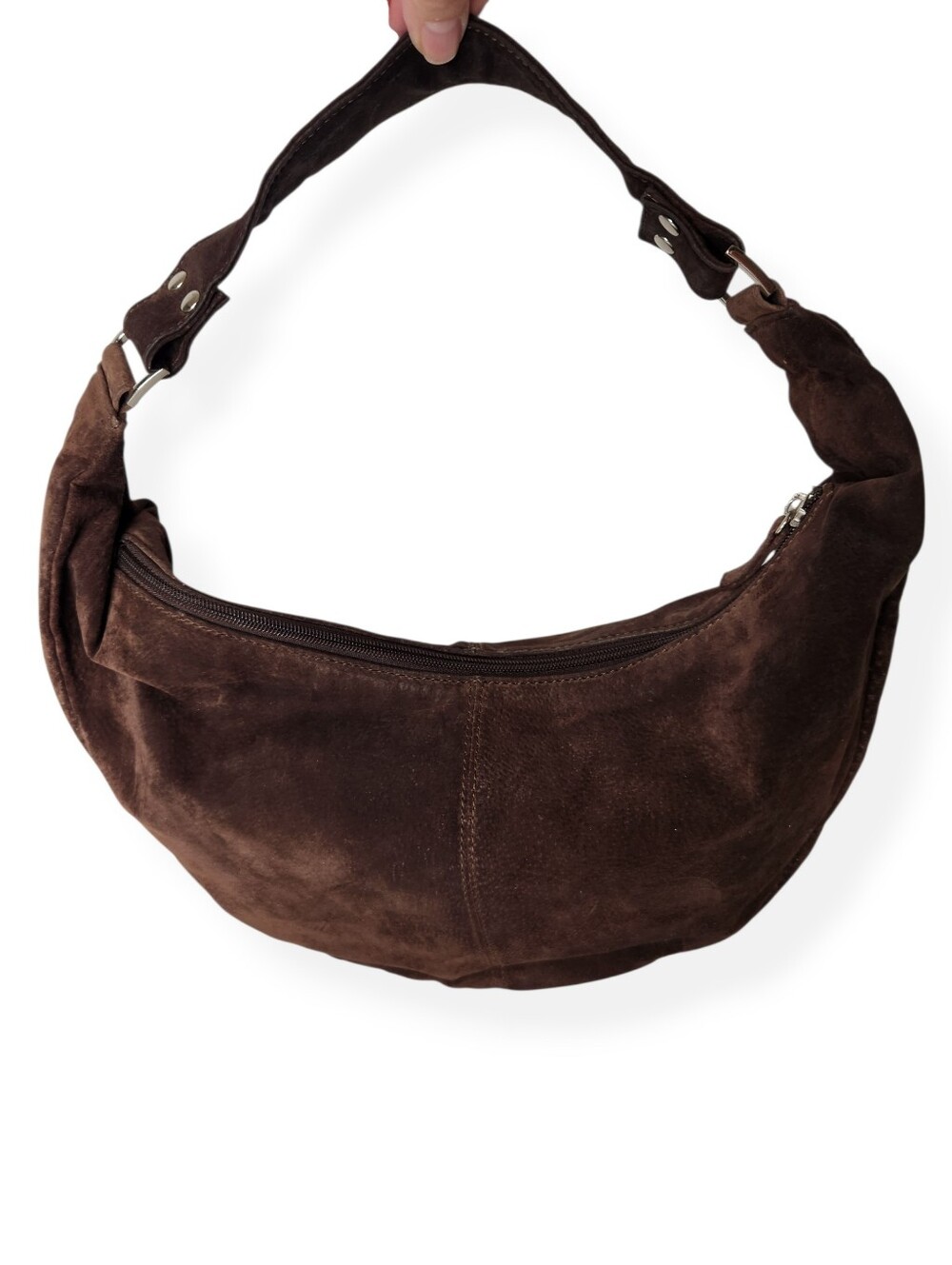 Vintage Wilsons Leather Brown Suede Hobo Shoulder Bag